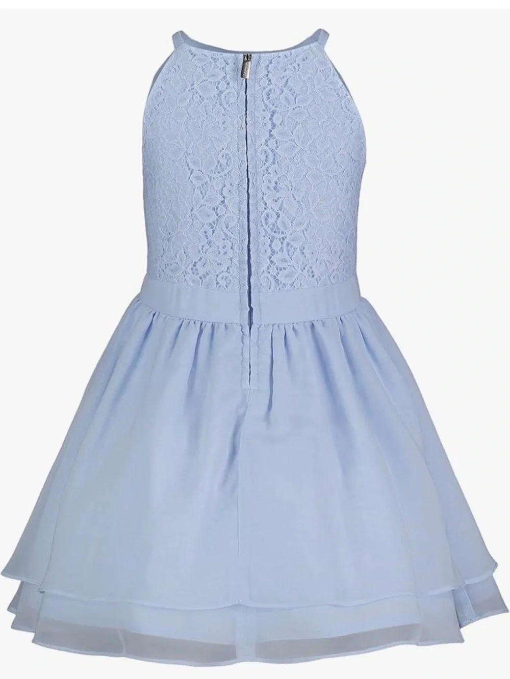 Calvin Klein Girl's Pale Blue Lace Bodice Party Dress